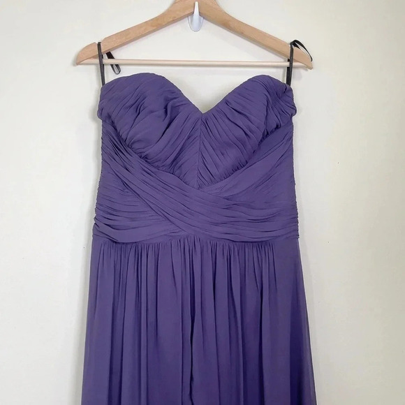 DESSY COLLECTION | LUX CHIFFON BRIDEMAID PROM DRESS IN CONCORD COLOR - Picture 4 of 14